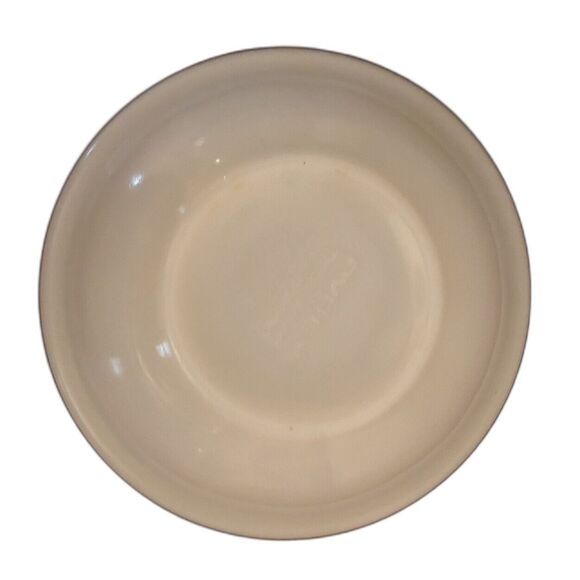 Vintage Pyrex Fleur de Lis Berry Bowl Ebony & Gold Gothic Tableware - Picture 5 of 6